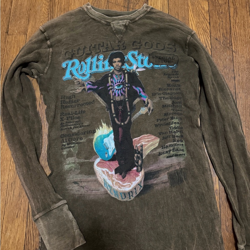 The Rolling Stones Olive Long Sleeve Tee